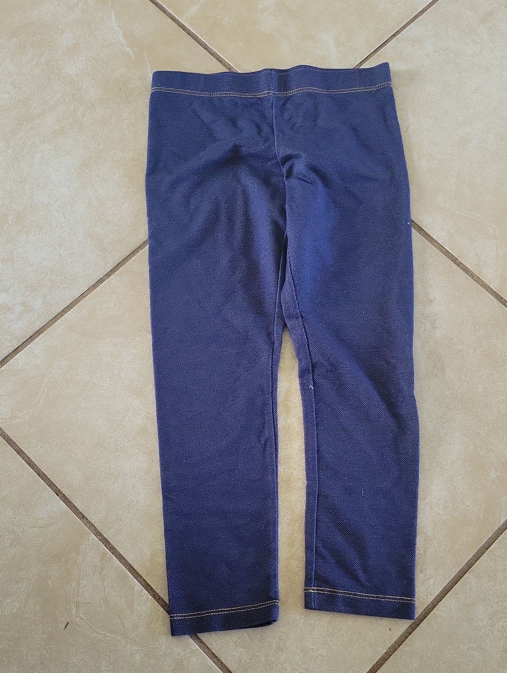 wonder nation Navy Girls' Stretch Leggings